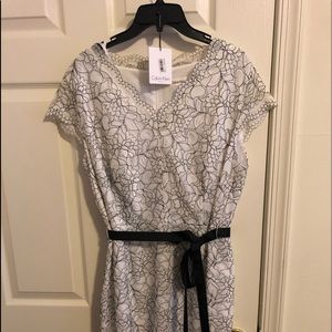 Black and White Calvin Klein Women’s Dress
